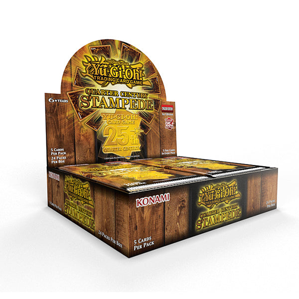 Yu-Gi-Oh: Quarter Century Stampede Booster Display. New.