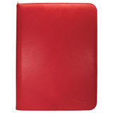 Vivid 9-Pocket Zippered PRO-Binder: Red.