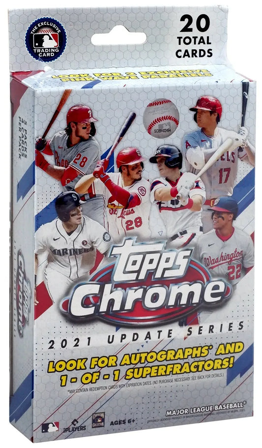 2021 Topps Chrome Update Series Baseball Hanger Box