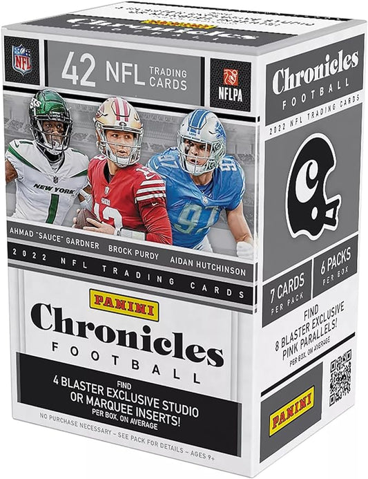 2022 Panini Chronicles NFL Football Trading Cards Blaster Box
