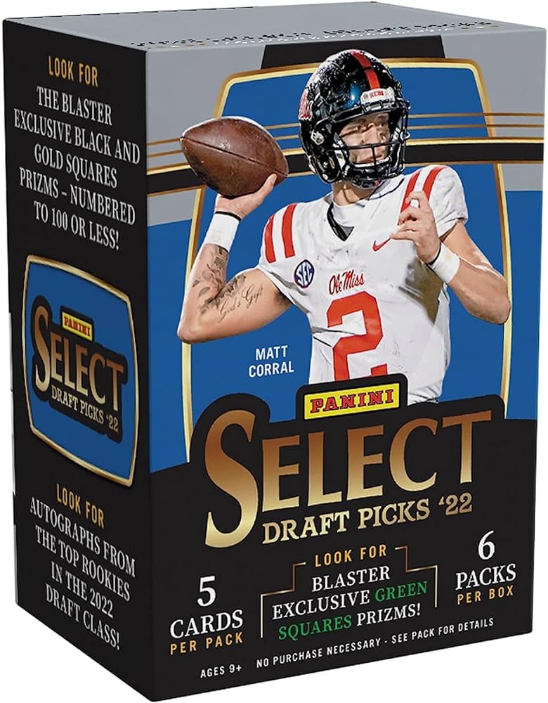 2022 Panini Select Draft Picks Football Blaster Box. New.