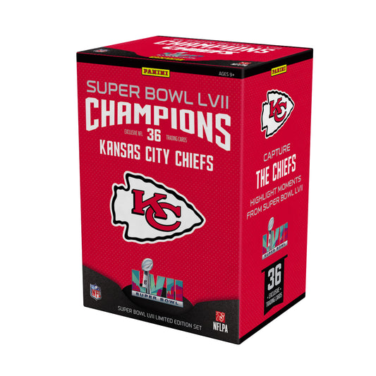 2022 Panini Super Bowl LVII Champions Kansas City Chiefs Football Blaster Box