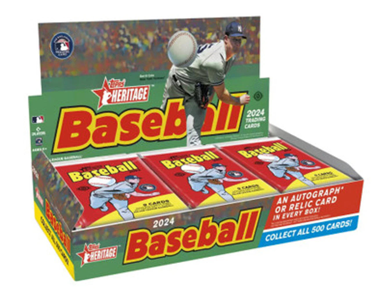 2024 Topps Heritage MLB Hobby Pack. New.