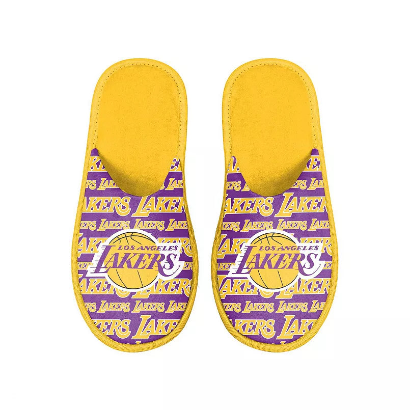 FOCO Los Angeles Lakers Scuff Logo Slide Slippers (Men's L 11-12)
