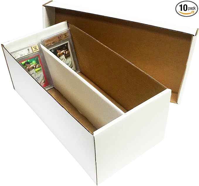 Storage Box 2 Rows for Graded Cards. New. Lid.