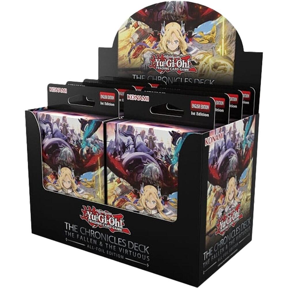 Yu-Gi-Oh: The Chronicles- The Fallen & The Virtuous Deck Display (All-Foil Edition)(8 Decks)