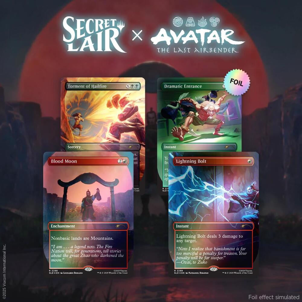 Magic the Gathering Secret Lair x Avatar: The Last Airbender | Everything Changed Foil Edition