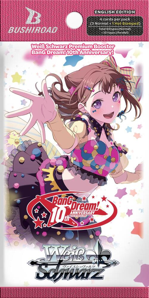 Weiss Schwarz BanG Dream! 10th Anniversary! Premium Booster Pack. New.