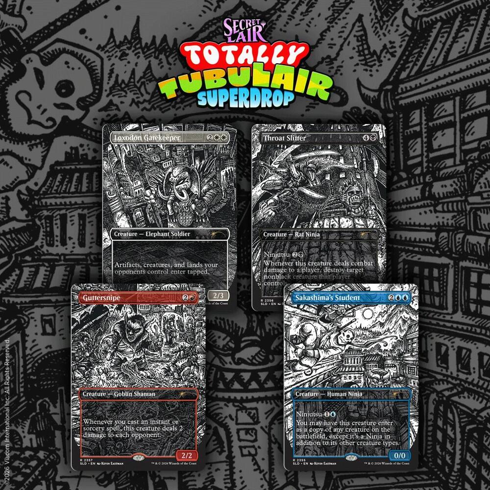 Magic the Gathering Secret Lair Featuring Kevin Eastman Inks