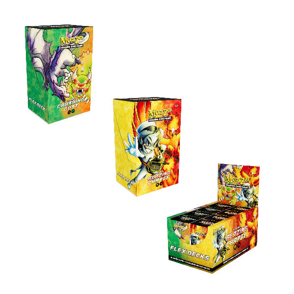 Metazoo TCG: Flex Decks- Crushing Gust/Blazing Charge Display. New.