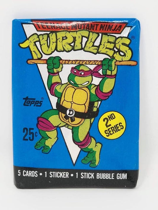 1990 Topps Teenage Mutant Ninja Turtles Pack 2nd Series. New.