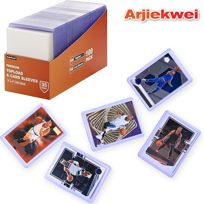 Top Loader Bundle. Arjiekwei Brand. Standard Size 3x4 35pt 100 qt. with 100 Penny Sleeves. New.