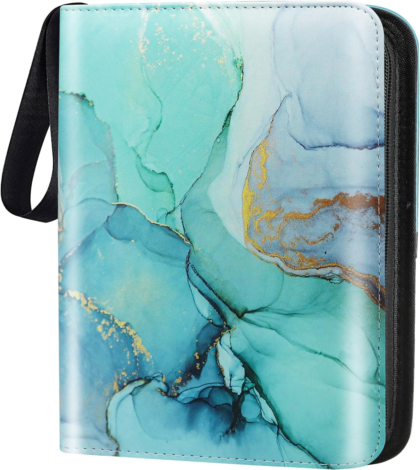 Elubbikok Card Binder 4-Pocket, 400 Pockets Card Holder with 50 Removable Sleeves. Zipper. Collectible Card Albums / Card Folder for MTG, TCG, Sports Cards, Game Cards. Ect. Perfect look for Lorcana! 