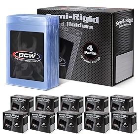 BCW Semi Rigid Card Sleeves. Wide. 50ct. New.