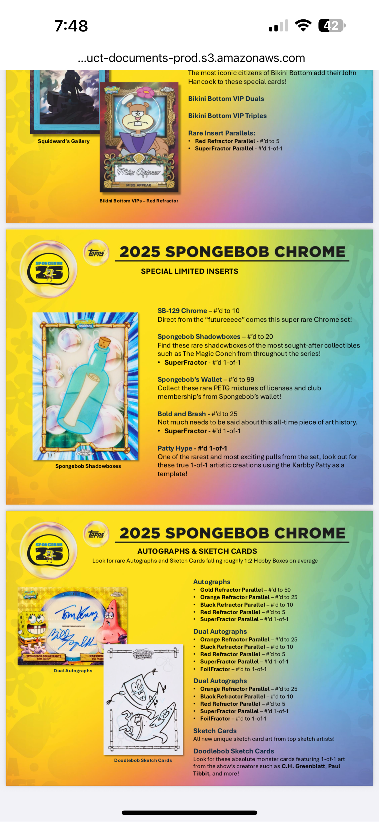 2025 Topps Chrome Spongebob Squarepants 25th Anniversary Hobby Box!