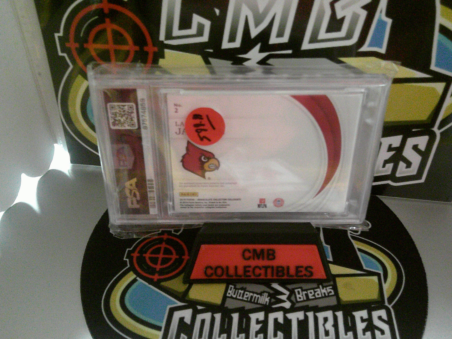 2019 Panini Immclt. Coll. #2 Lamar Jackson - PSA 8 NM-MT / AUTO 10