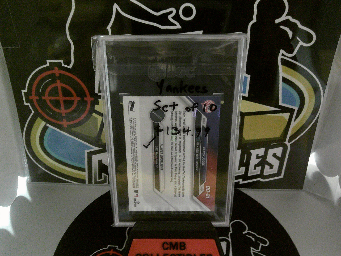 2024 TOPPS Now OD-21 Aaron Judge - Road To Opening Day. Set of 10. SGC 10.