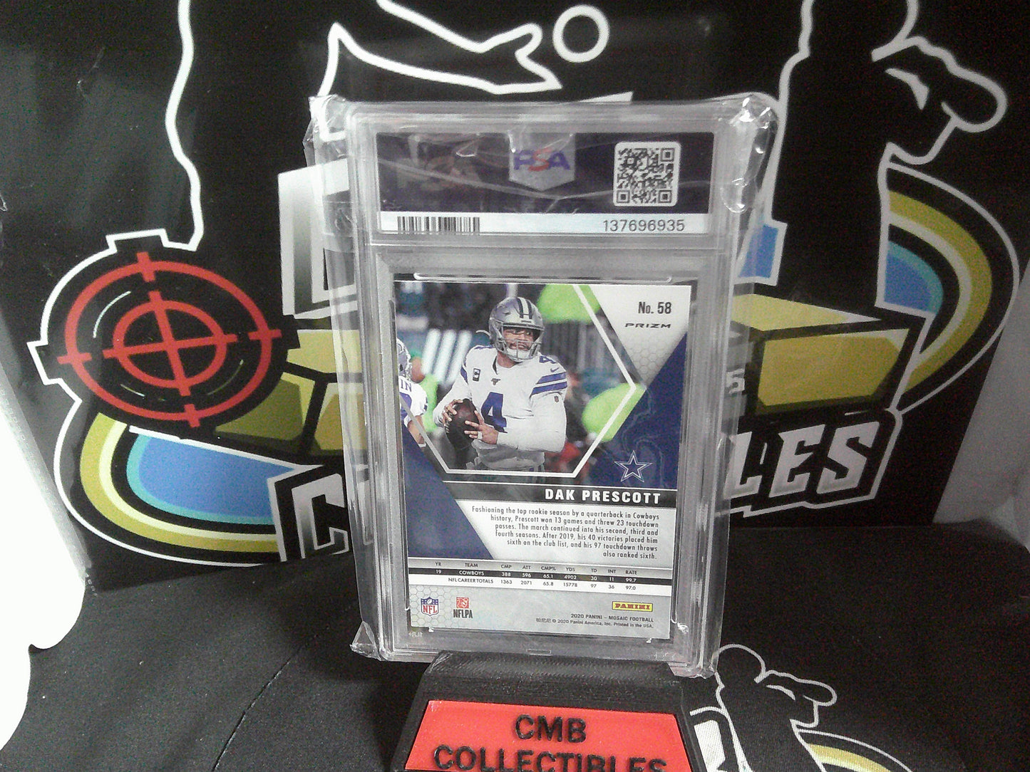2020 PANINI MOSAIC DAK PRESCOTT GENESIS. PSA 10