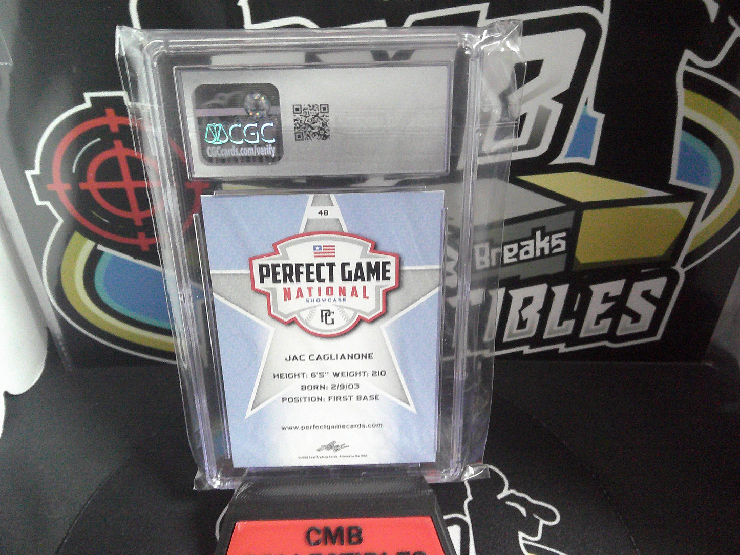 2020 Leaf PG National Showcase - #48 Jac Caglianone - CGC 10.