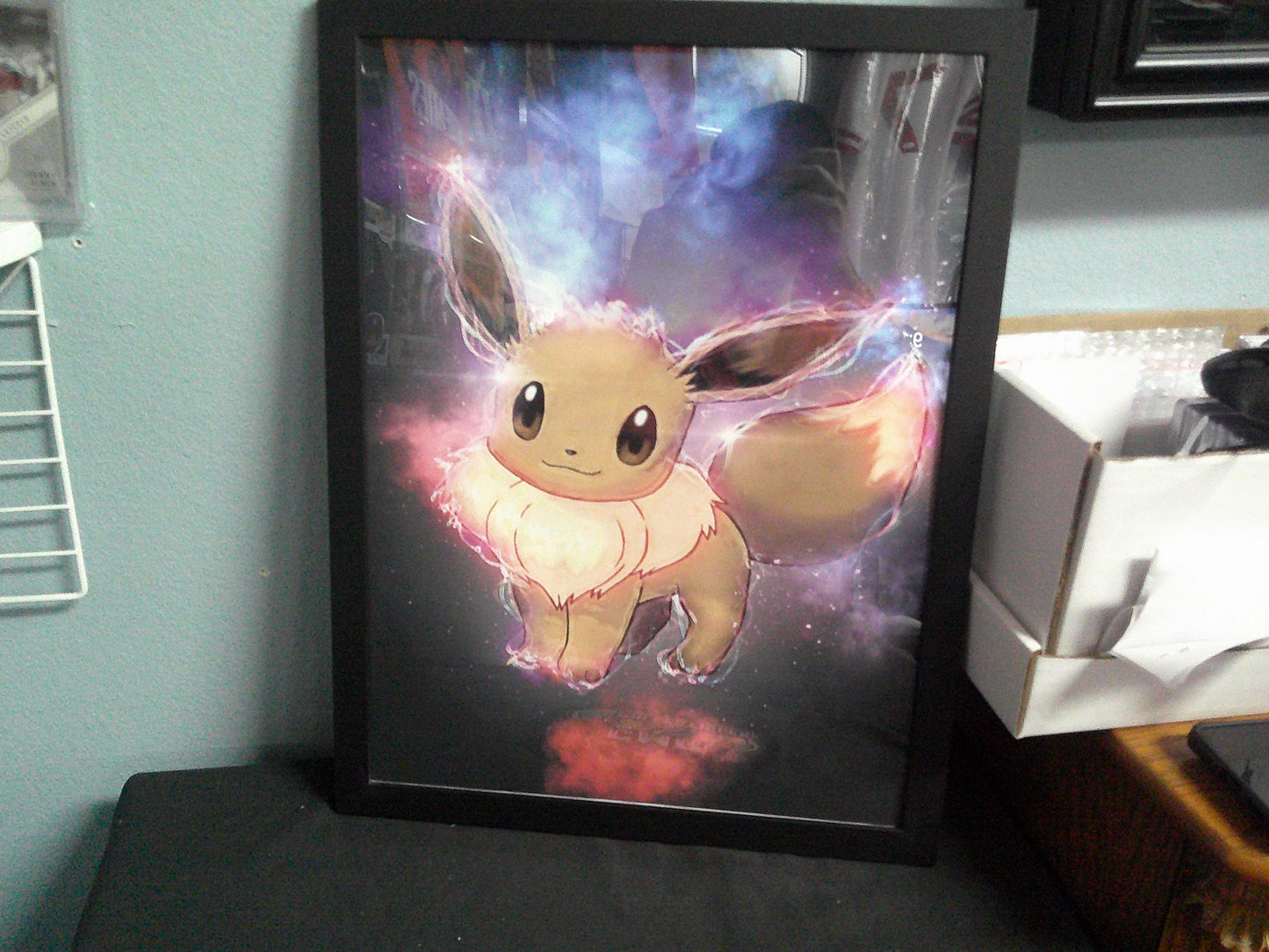 Framed Canvas - Pokemon - Eevee - 12x16