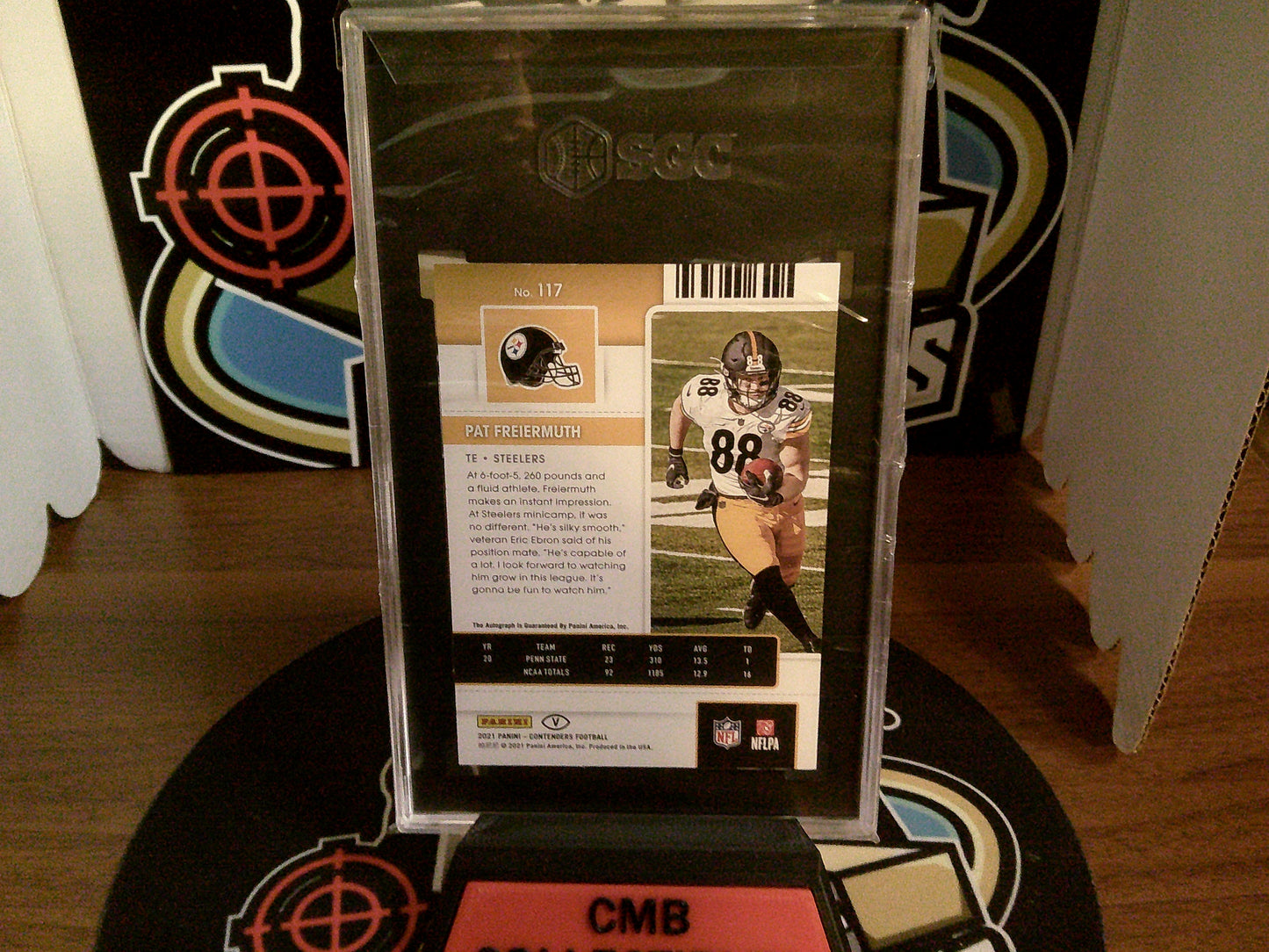 2021 Panini Contenders #117 Pat Freiermuth Autographed SGC 9.5 Auto 10