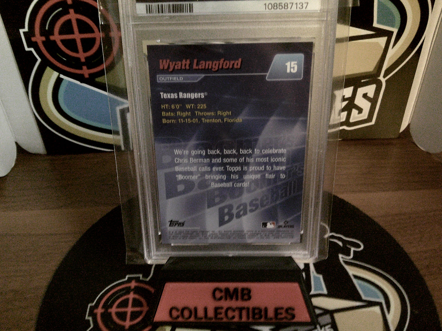 2024 Topps X Berman Wyatt Langford #15 PSA 9