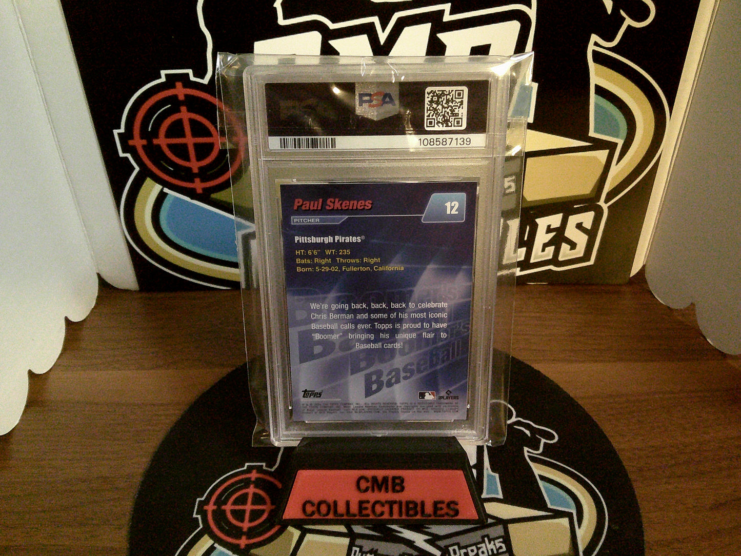 2024 Topps X Berman Paul Skenes #12 PSA 9