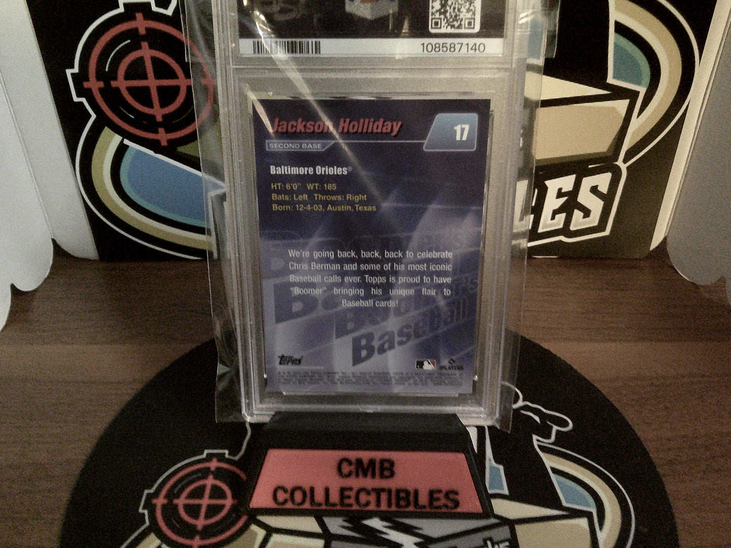 2024 Topps X Berman Jackson Holliday #17 PSA 9