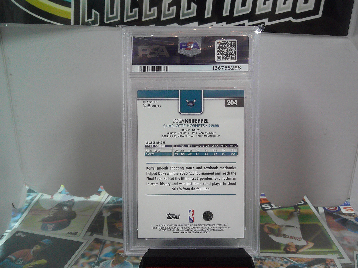 2025 TOPPS KON KNUEPPEL #204 PSA8