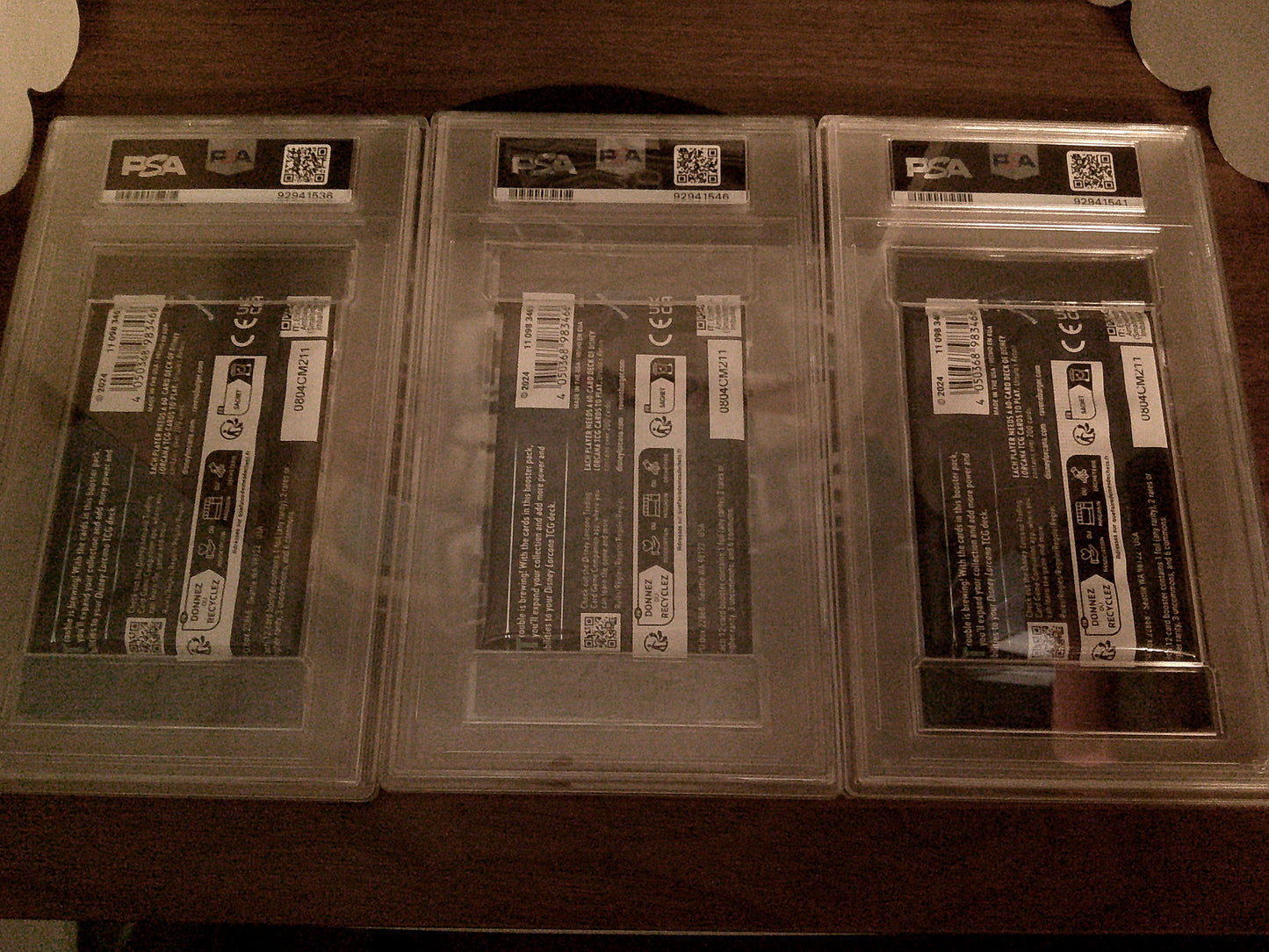 2024 Lorcana EN01 Ursula's Return Set of 3 PSA 9