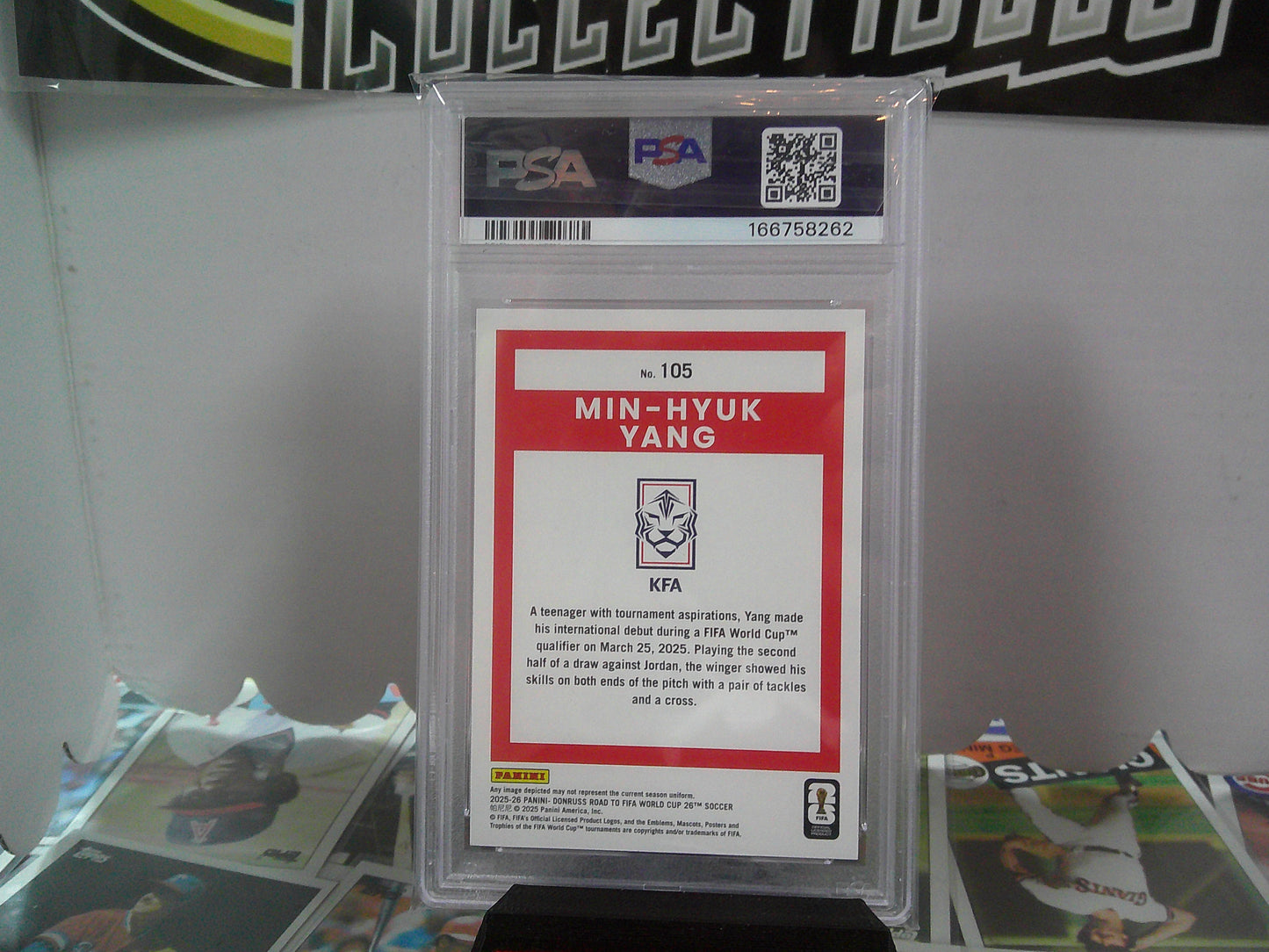 2025-26 DONRUSS MIN-HYUK YANG 21/25 PSA9