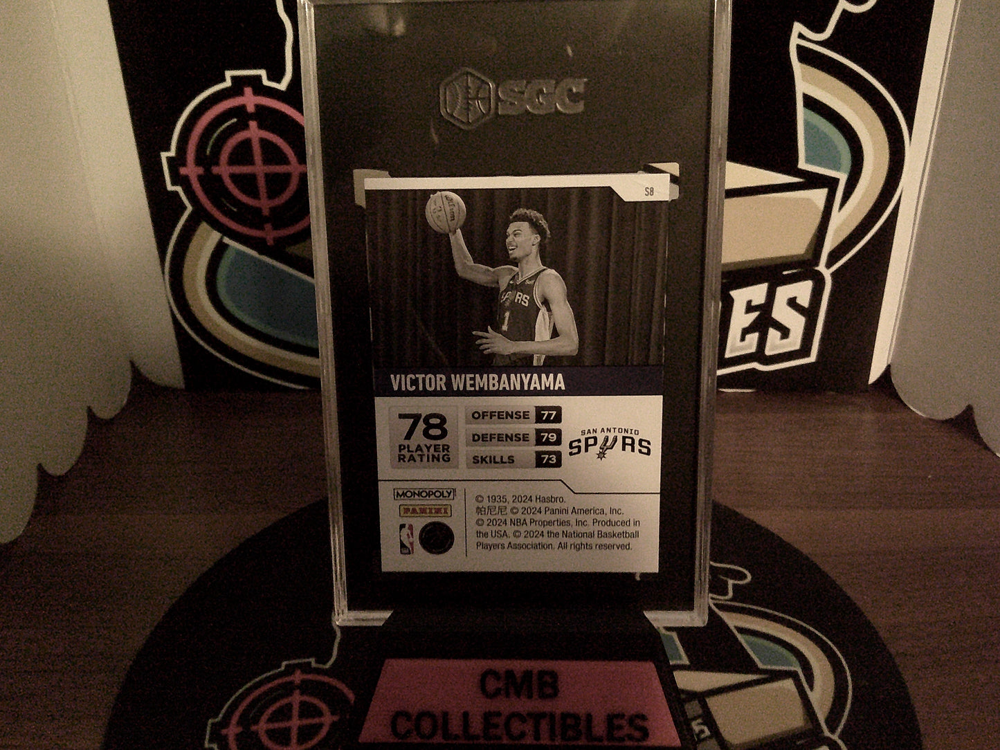 2023-24 Panini Prizm Monopoly S8 Victor Wembanyama Starter Deck SGC 9
