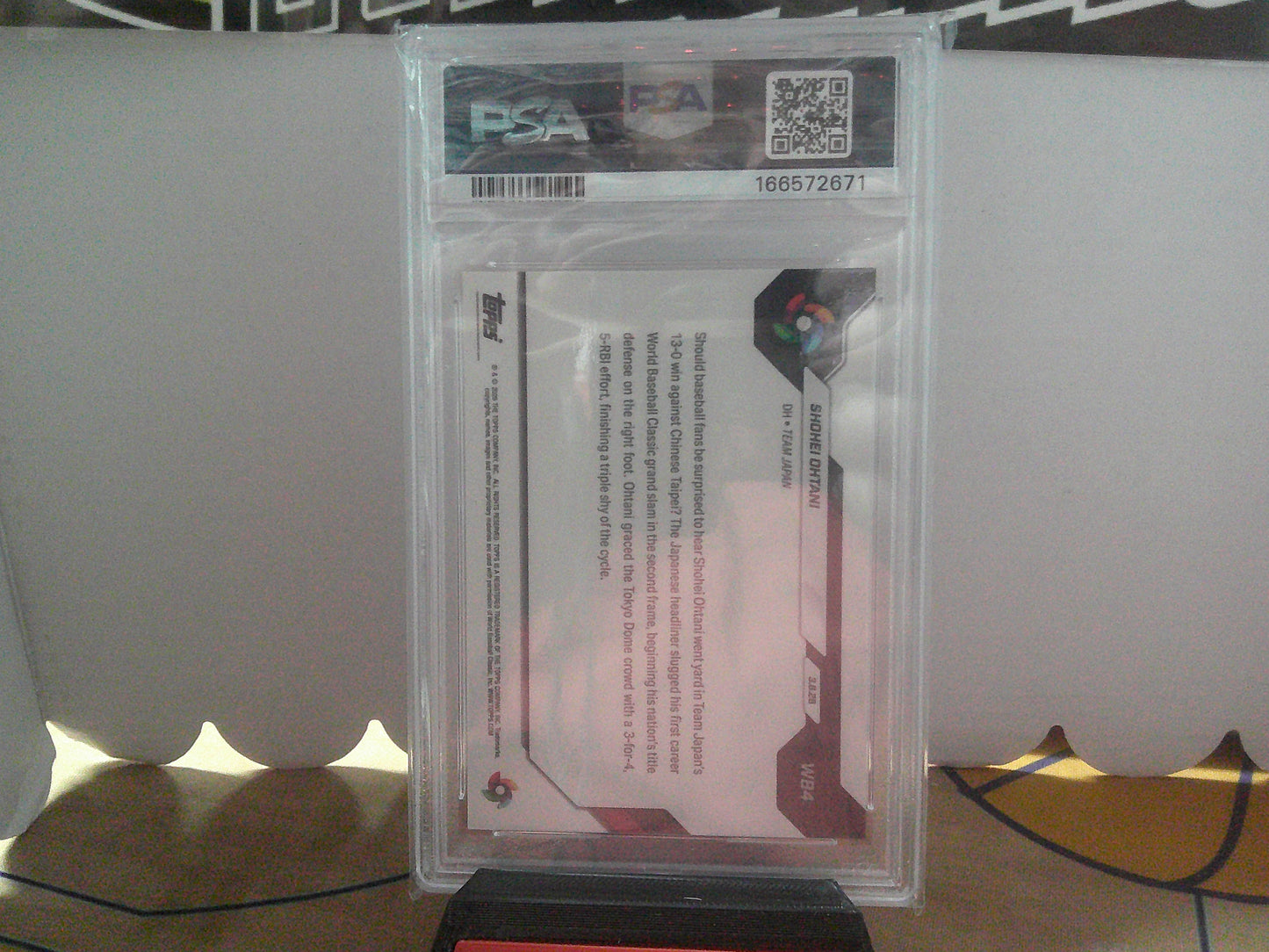 2026 TOPPS NOW WBC SHOHEI OHTANI PSA 10