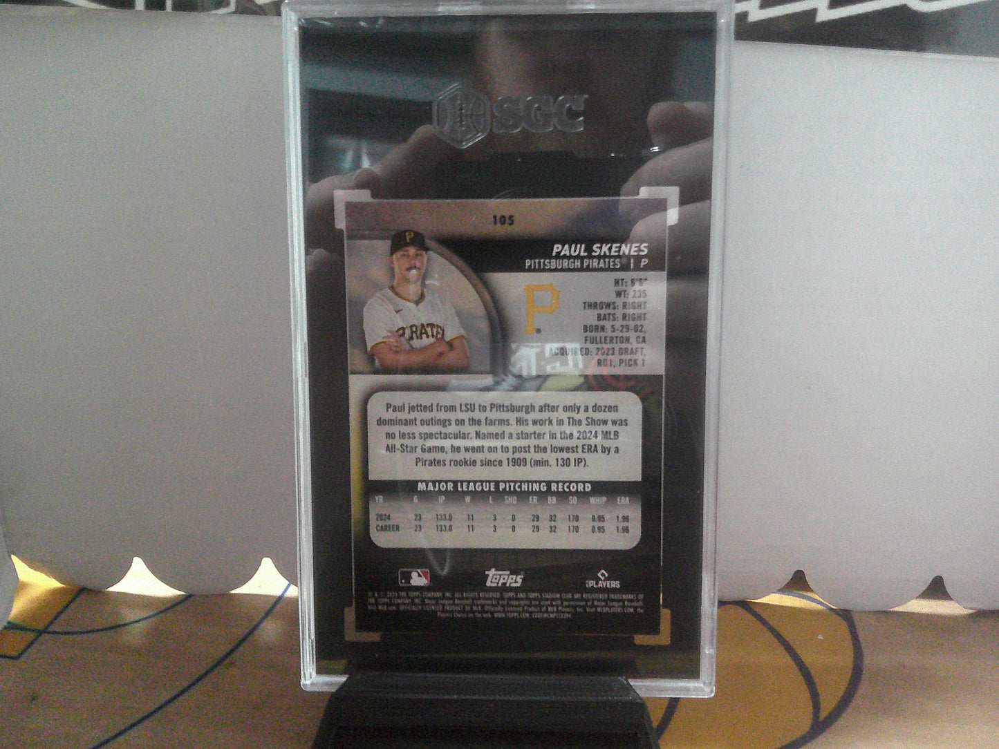 2025 TOPPS STADIUM CLUBN 105 PAUL SKENES SGC 10