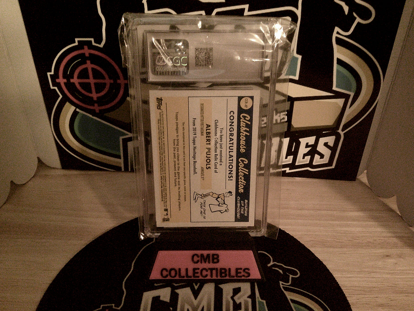 2019 Topps Heritage Clubhouse Collection Relics #CCR-AP Albert Pujois CGC 10