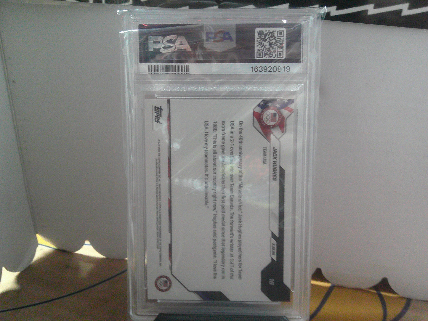 2026 TOPPS NOW OLYMPICS JACK HUGHES PSA 10