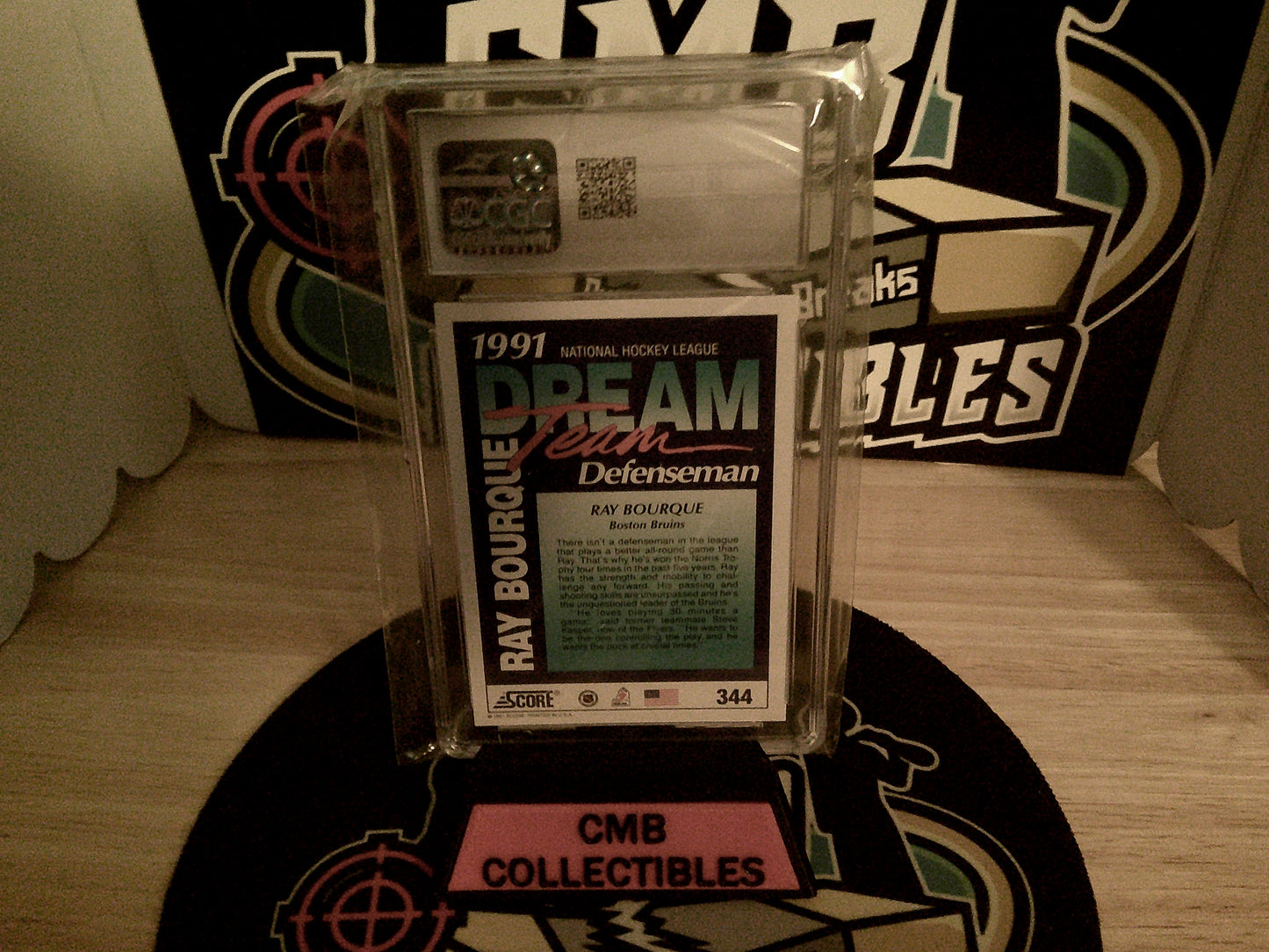 1991-92 Score American #344 Ray Bourque CGC 9