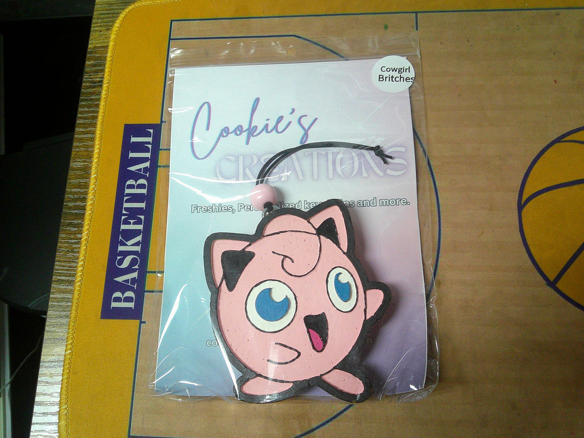 Pokemon Handpainted Car Freshener Jigglypuff