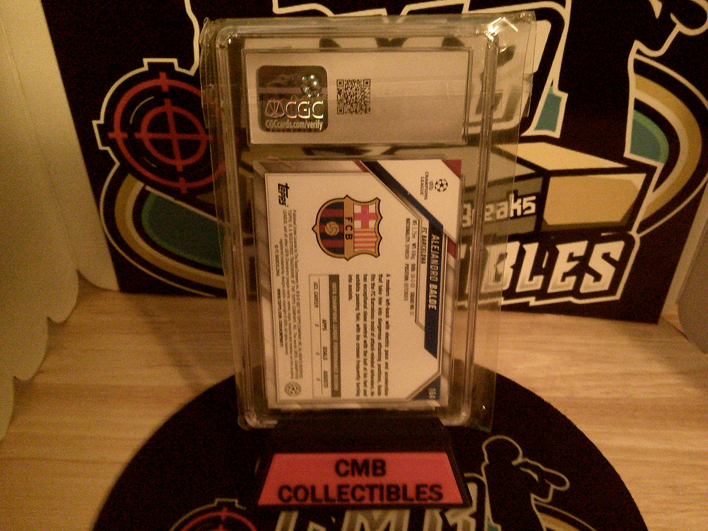 2021-22 Topps UEFA CL #164 Alejandro Balde Sparkle Foil CGC 10