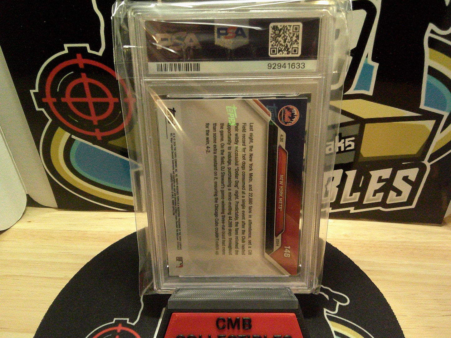 2024 Topps Now New York Mets Hot Dogs #146 PSA 10