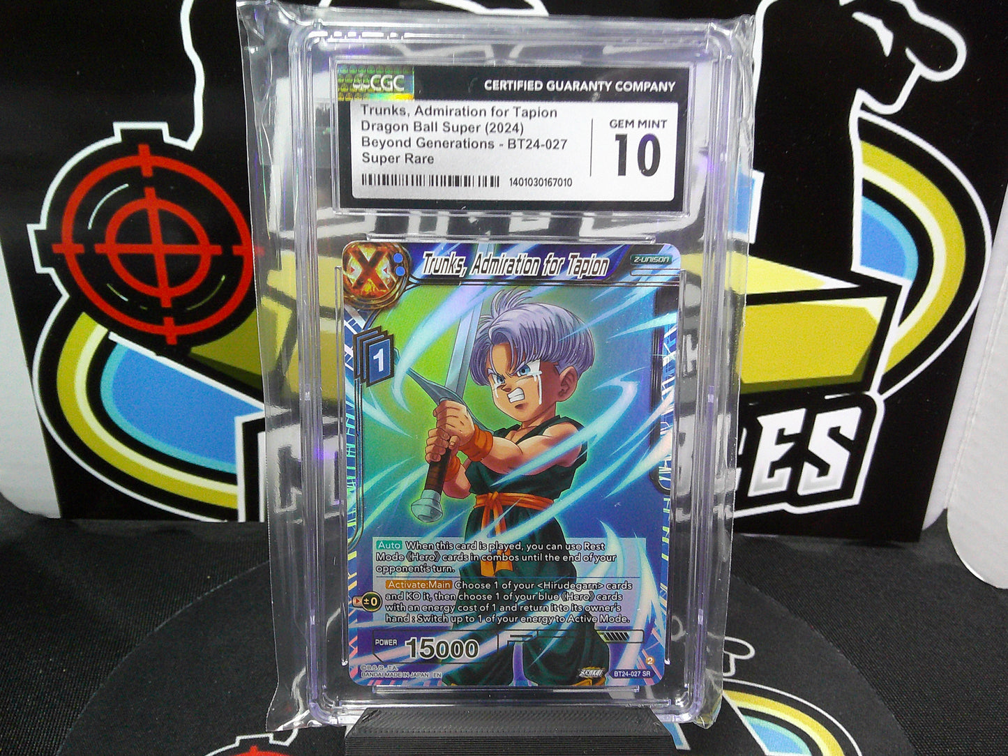 Trunks, Admiration for Tapion Dragon Ball Super (2024) Beyond Generations-BT24-027 CGC 10