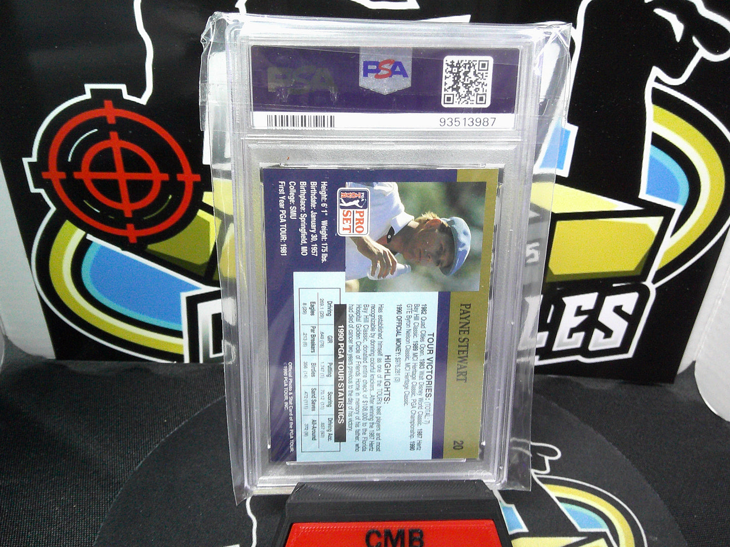 1990 PGA Tour Pro Set Payne Steward #20 PSA 8