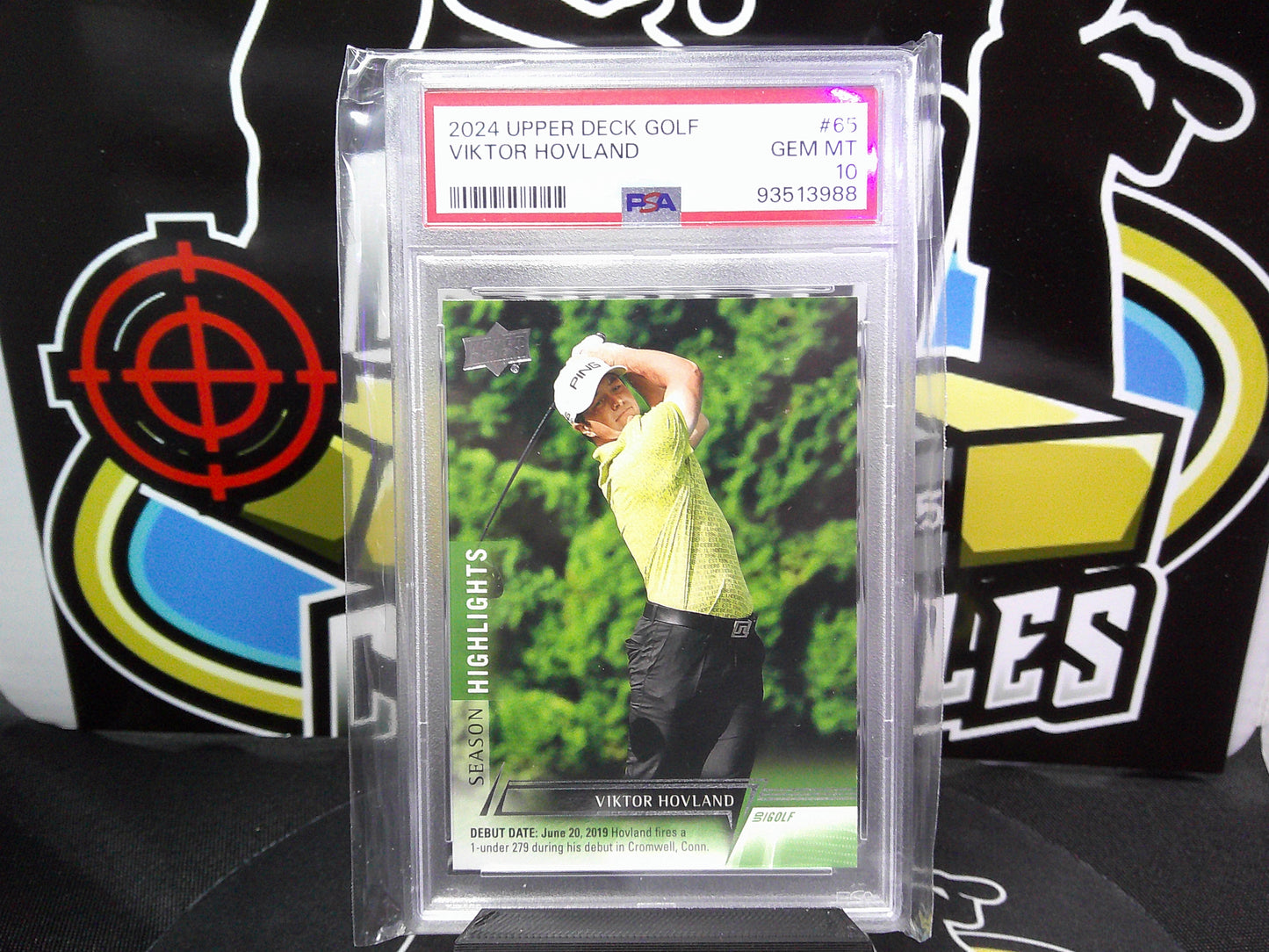 2024 Upper Deck Golf Viktor Hovland #65 PSA 10