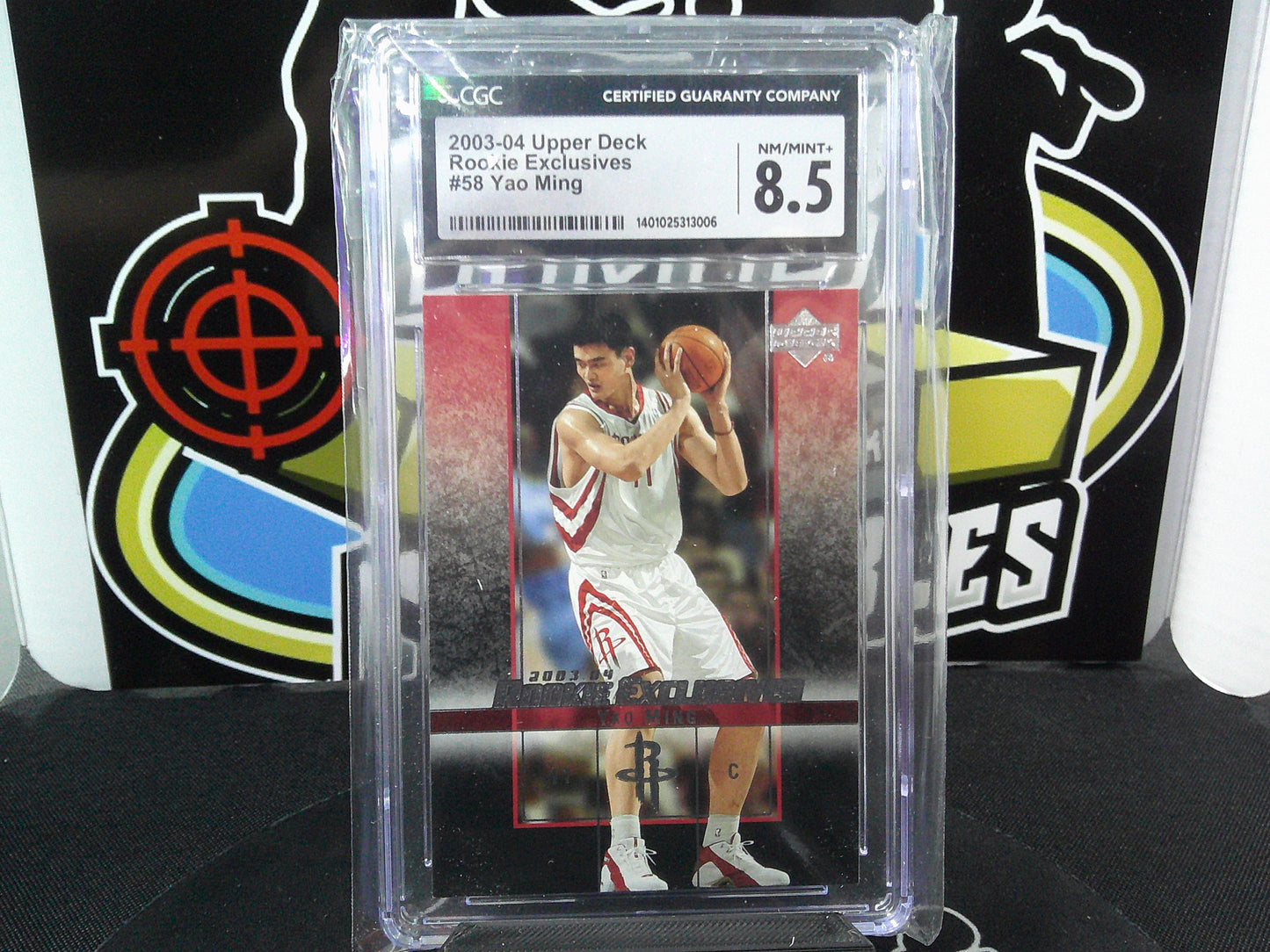 2003-04 Upper Deck Rookie Exclusives #58 Yao Ming CGC 8.5