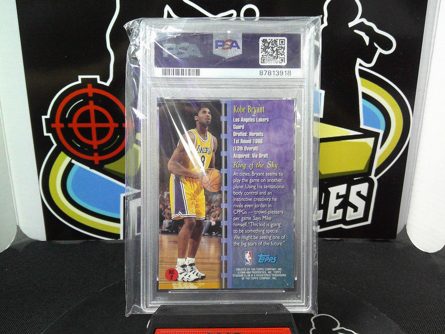 1998 Stadium Club Kobe Bryant Royal Court #RC2 PSA 7