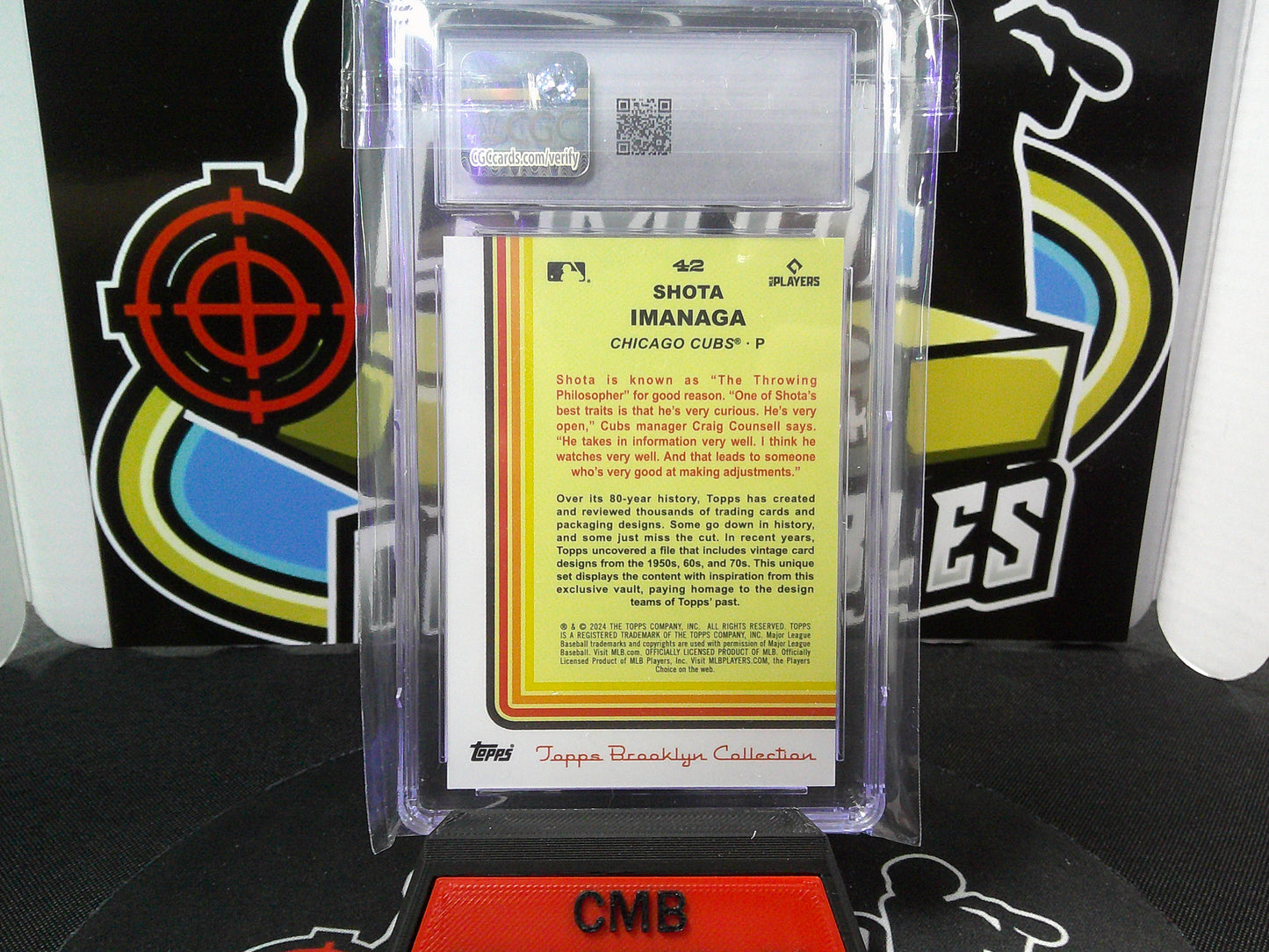 2024 Topps Brooklyn Collection #42 Shota Imanaga 14/40 Blue CGC 10