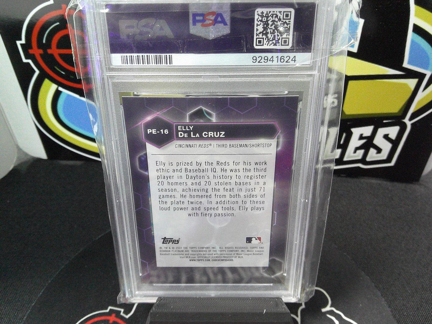 2022 Bowman Platinum Elly De La Cruz Precious Elements #PE16 PSA 9
