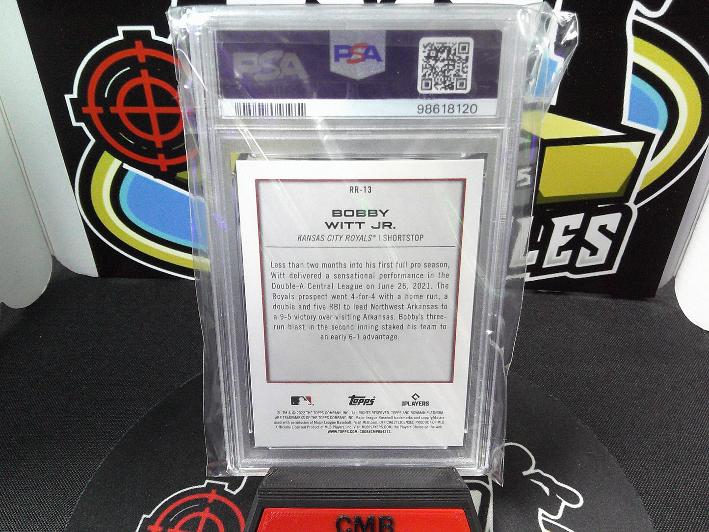 2022 Bowman Platinum Bobby Witt Jr. Renowned Rookies #RR13 PSA 10