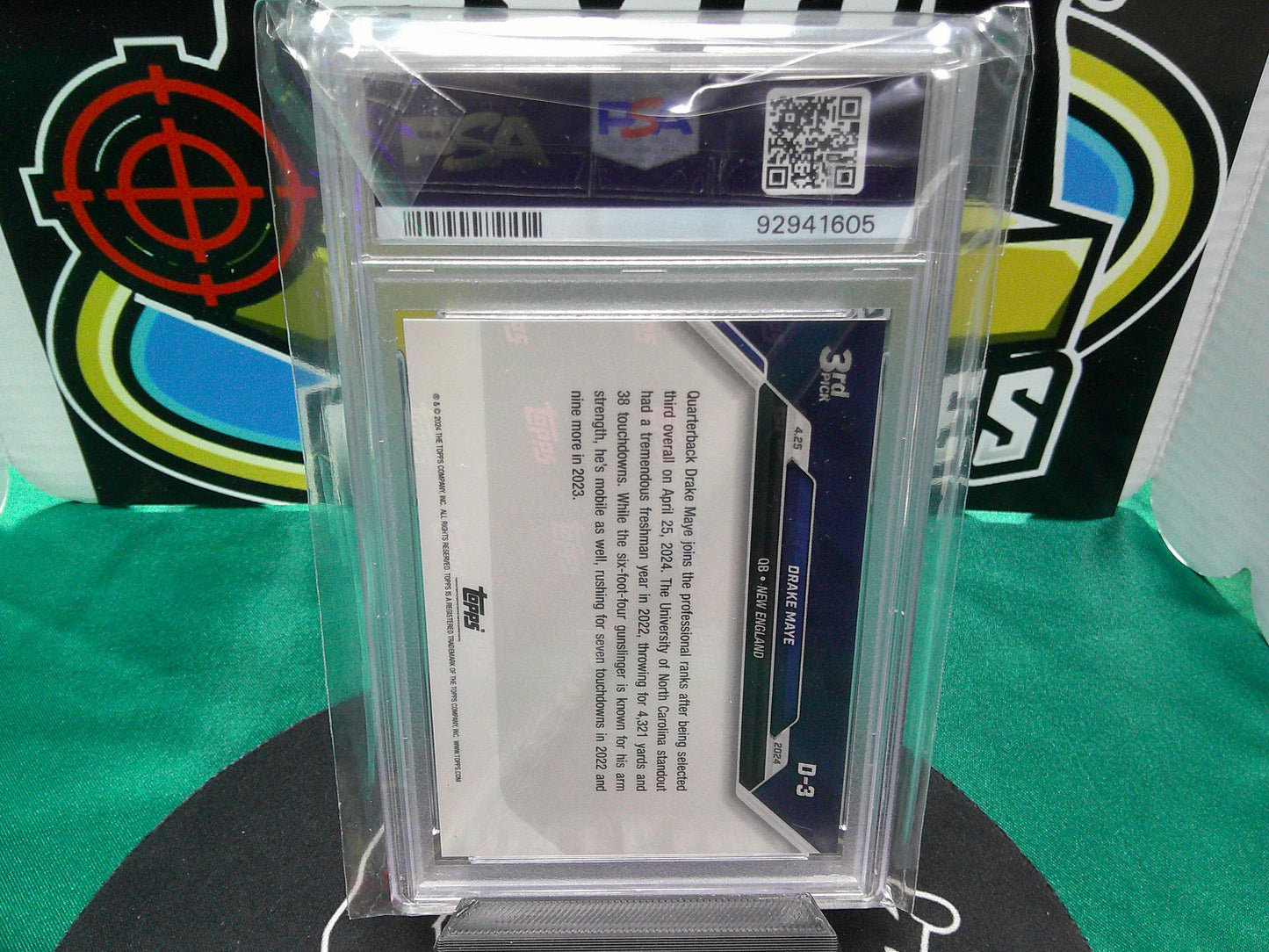 2024 Topps Now Drake Maye #D3 PSA 7