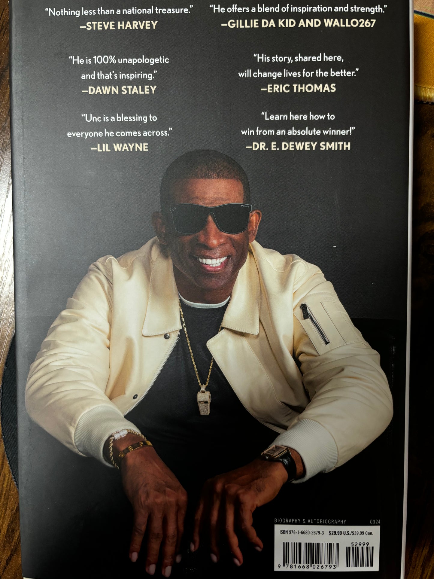 Deion Sanders. Elevate and Dominate: 21 Ways to Win On and Off the Field. Autographed w COA!